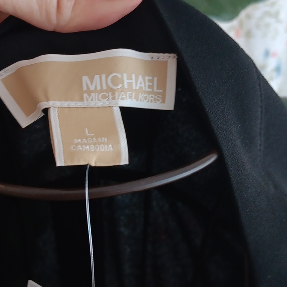 COPY - BNWT Black Michael Kors Button up dress size L - Picture 3 of 4